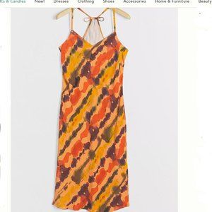 Anthropologie Marni Tie-Dye Slip Midi Dress Sz SP